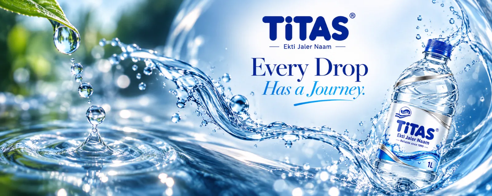 TiTAS packaged drinking water — promotional image 1